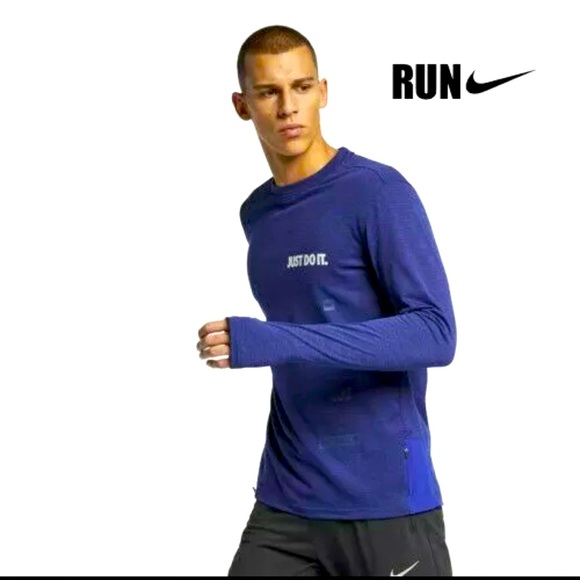 NIKE Therma Sphere Element Men's Running Top Purple Sweater Sweatshirt DRI FIT